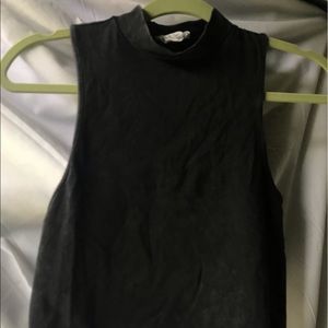 Cropped ash grey top size small